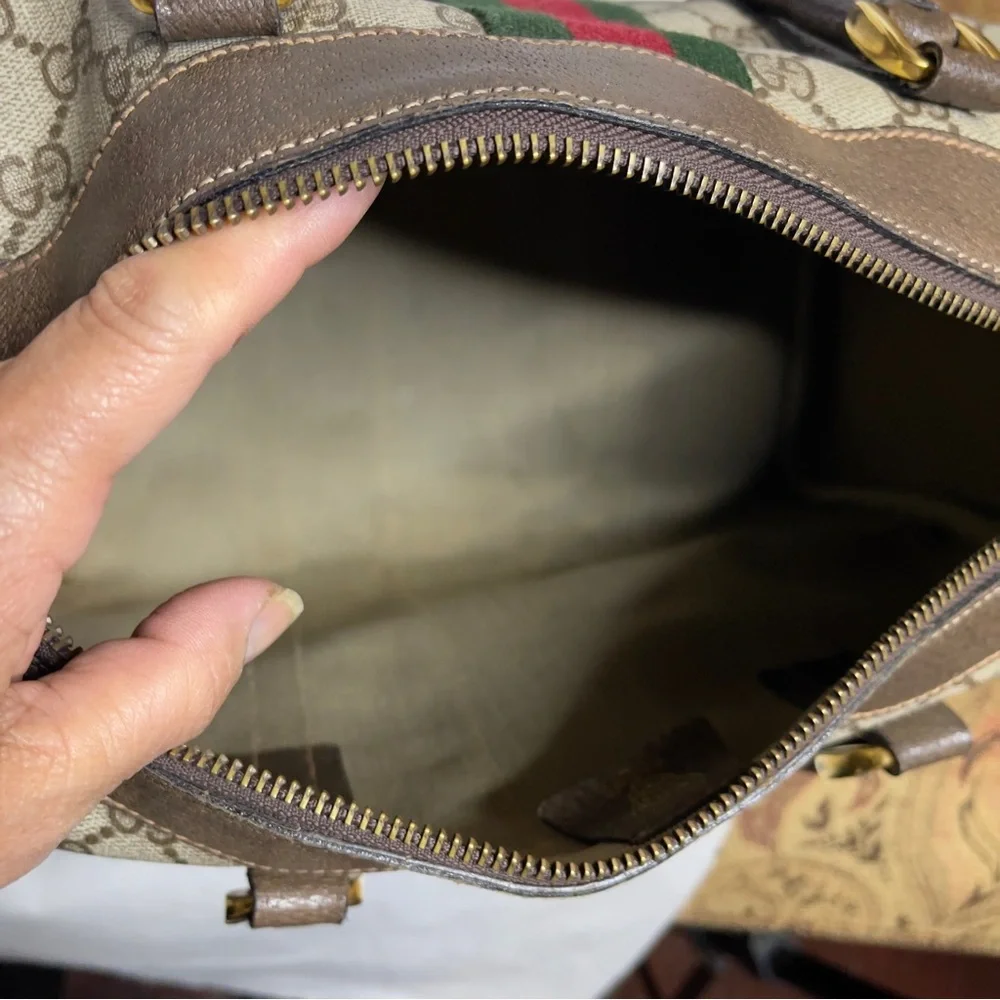 ‼️SOLD‼️ Gucci Boston GG Canvas Sherry Line handbags - Picture 9 of 13